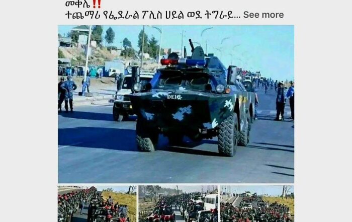 እነዚህ ምስሎች ወደ ትግራይ ክልል እየገቡ ያሉ የፌደራል ፖሊስ አባላትን አያሳዩም