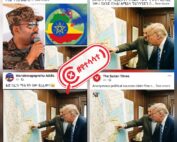 ፕሬዝዳንት ትራምፕ እና ሴናተር ክሩዝ የኢትዮጵያን ካርታ ሲያነቡ የሚያሳየው ምስል በሰው ሰራሽ አስተውሎት (AI) የተፈበረከ ነው